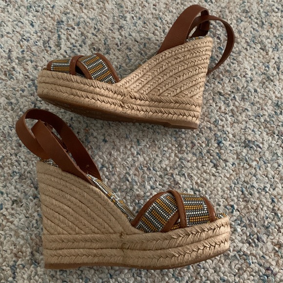 Tory Burch Florian Espadrille Wedges - Picture 8 of 12